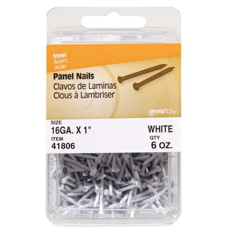 Hillman 1 in. L Panel Steel Nail Square Shank Flat