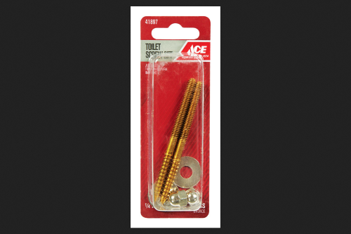 Ace Toilet Screw Set Brass