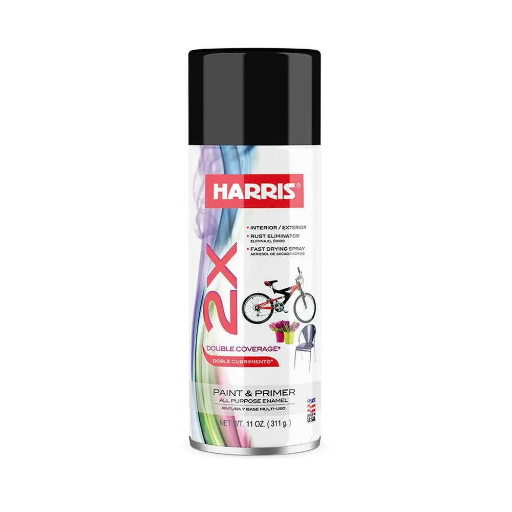 HARRIS 2X G/BLACK SPRAY 11 OZ