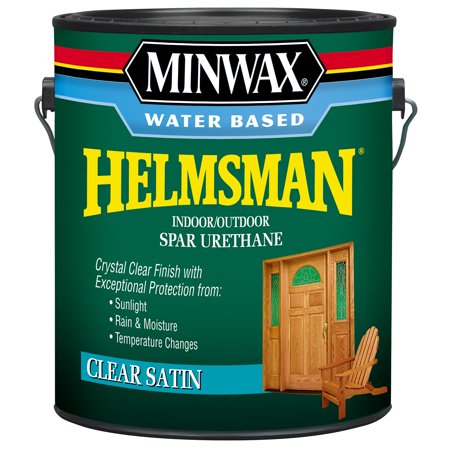 Minwax Helmsman Satin Clear Water-Based Spar Urethane 1 Gal