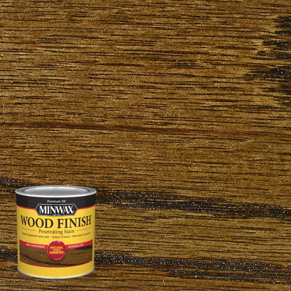 Minwax Wood Finish Semi-Transparent Jacobean Oil-Based Penetrating Wood Stain 1/2 Pt