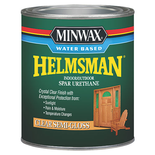 [420013477] Minwax Helmsman Semi-Gloss Clear Water-Based Spar Urethane 1 Qt