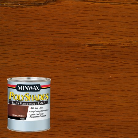 Minwax PolyShades Semi-Transparent Gloss Olde Maple Oil-Based Stain/Polyurethane Finish 1 Qt