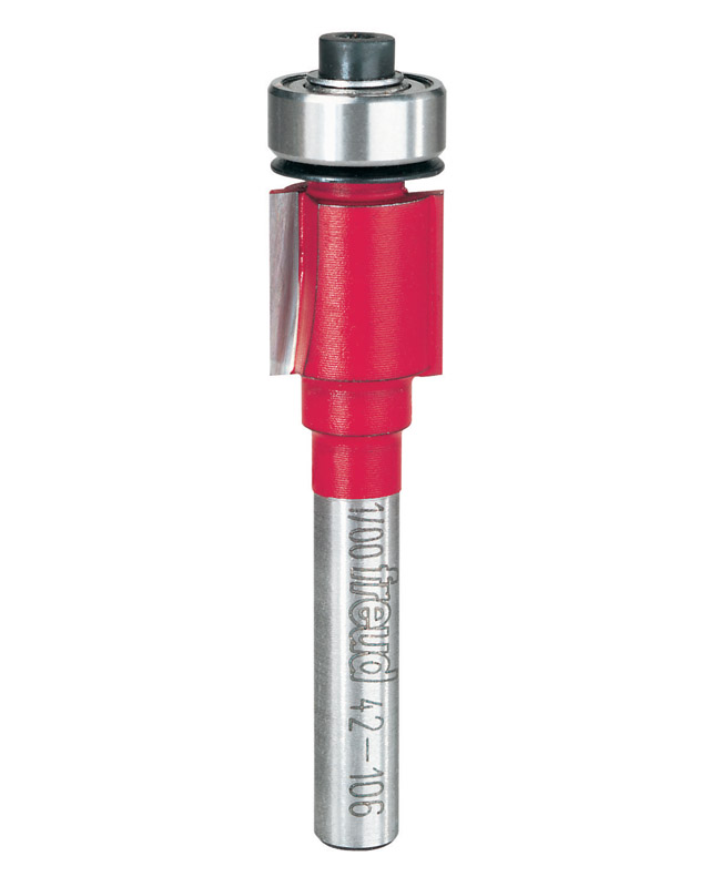 [42106F] Freud 1/2 in. D X 1/2 in. X 2-1/8 in. L Carbide Bearing Flush Trim Router Bit
