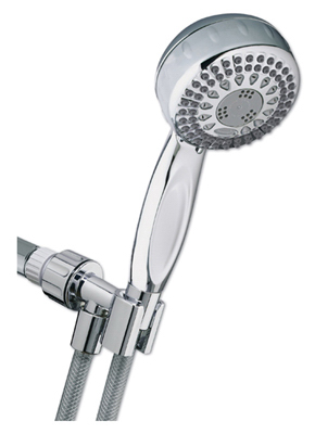 Waterpik PowerSpray Plus Chrome 5 Settings Handheld Showerhead 1.8 Gpm
