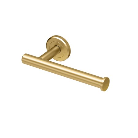 Latitude II Single Euro Toilet Paper Holder in Brushed Brass