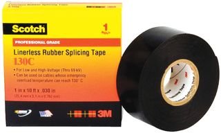 3M™ 80610833404 Scotch 130C Linerless Rubber Splicing Tape 19mm X 9.1m