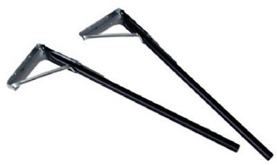 Waddell GTL29 29-Inch Enamel Folding Table Leg, Black