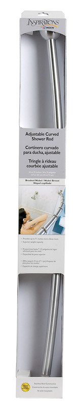 Moen DN2160 Brushed Nickel Adjustable Curved Shower Rod