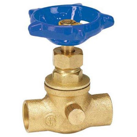 [4336681] Homewerks 1/2 in. Sweat X 1/2 in. Sweat Brass Stop and Waste Valve