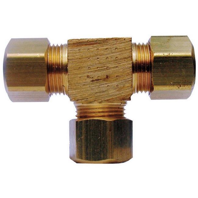 Company 3/8 in. Compression X 3/8 in. D Compression Yellow Brass Tee