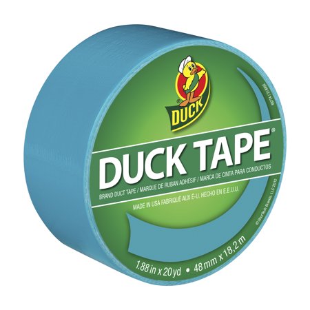 Duck 1.88 in. W X 20 Yd L Aqua Solid Duct Tape
