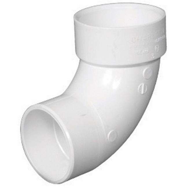 Charlotte Pipe Schedule 40 1-1/2 in. Hub X 1-1/2 in. D Spigot PVC 90 Degree Street Elbow 1 Pk