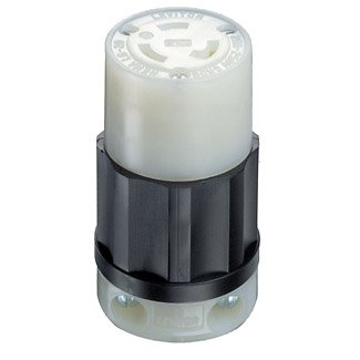[450007752] Leviton 065-2323 20 Amp 3w  2p Nema L6-20r Locking Connector