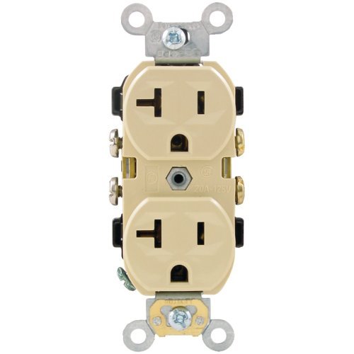 [450008130] RECEPT. DOBLE 20A-110V IVORY