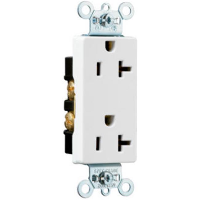 RECEPT. DEC/DOB. 20A-125V BLANCO