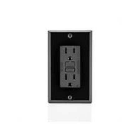 GFCI ST RECEPT W/WLPT 15A BLK