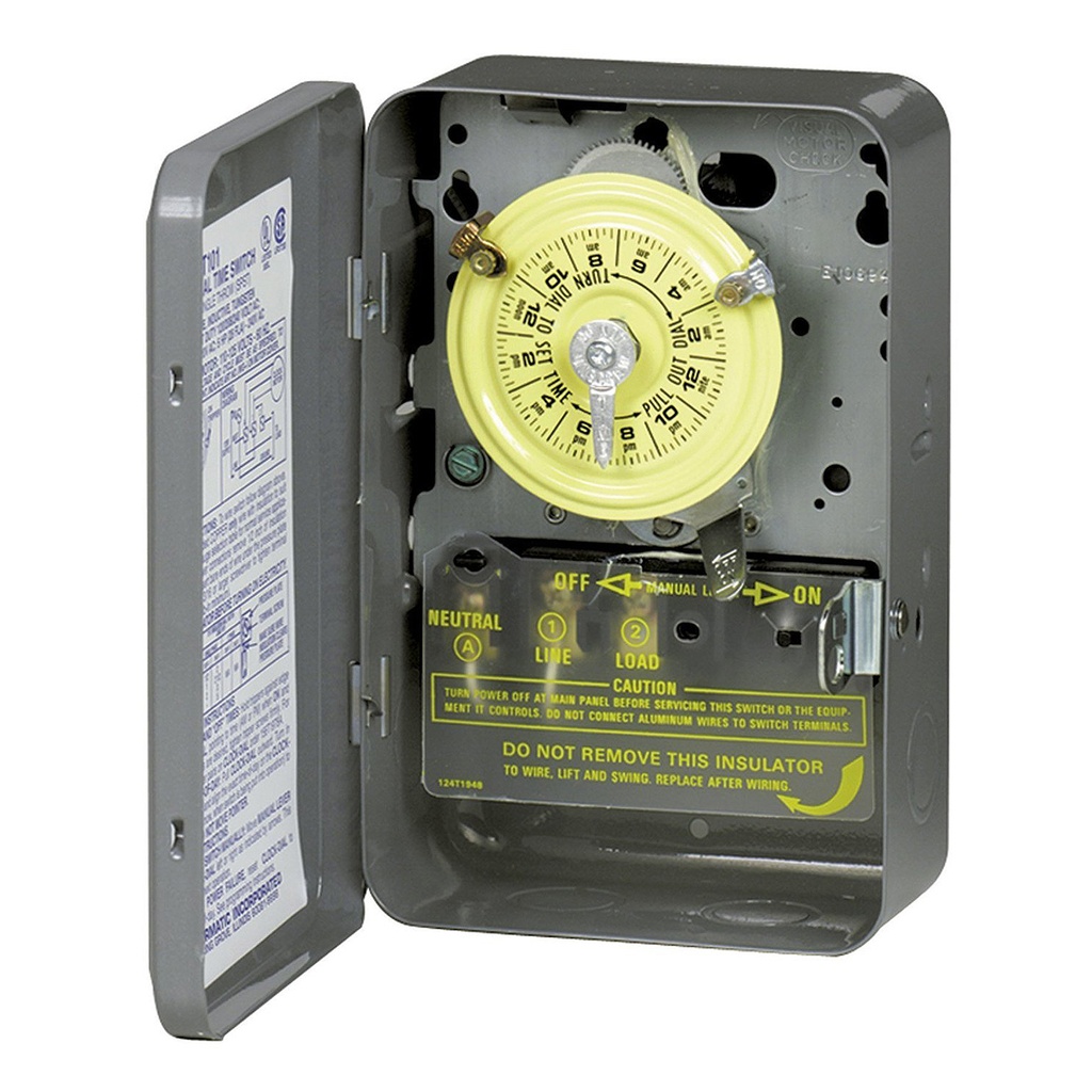 Intermatic Indoor 24 Hour Mechanical Timer 120 V Gray