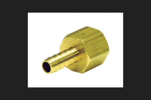 Ace Brass Hose Barb 1/4 in. Dia. X 1/4 in. Dia. Yellow 1 Pk