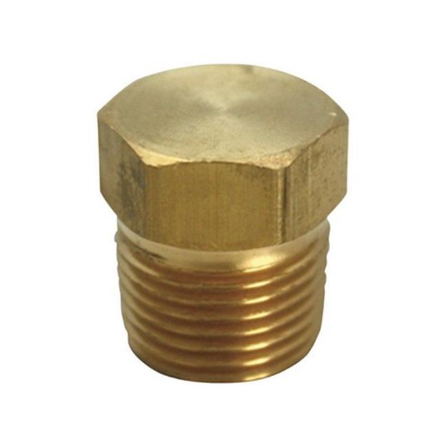 Jmf Pipe Plug 1/2   Yellow Brass Lead Free