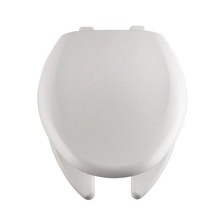 Mayfair by Bemis Elongated White Plastic Toilet Seat