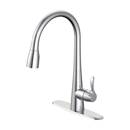 Oakbrook Collection Vela One Handle Chrome Kitchen Faucet