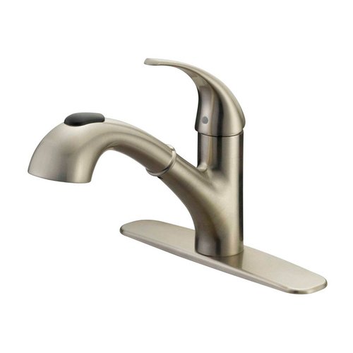Oakbrook Collection Pacifica One Handle Brushed Nickel Pull-Out Kitchen Faucet
