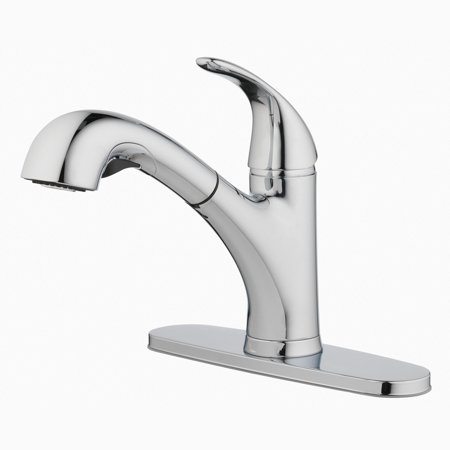 Oakbrook Collection Pacifica One Handle Chrome Pull-Out Kitchen Faucet