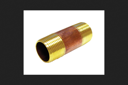 [4589313] Ace 3/4 in. MPT X 3/4 in. Dia. MPT Red Brass Pipe Nipple