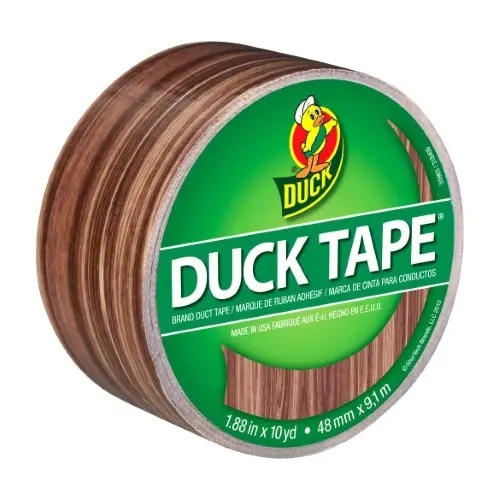 Duck 1.88 in. W X 10 Yd L Brown Woodgrain Duct Tape