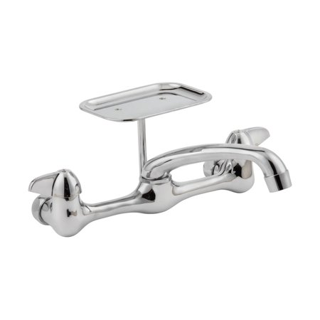 [4594784] Homewerks Two Handle Chrome Kitchen Faucet