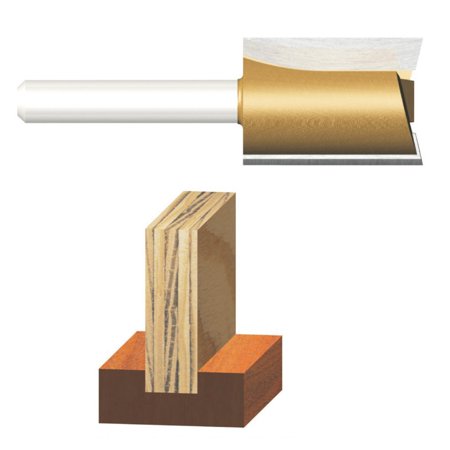 Vermont American 3/4 in. D X 3/4 X 25/32 in. X 1-1/2 in. L Carbide Tipped Hinge Mortise Router Bit