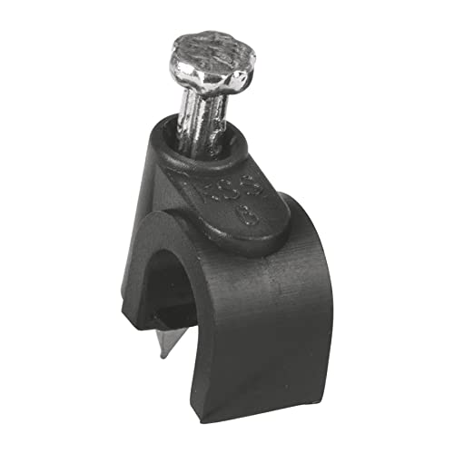 Cleat Curve 6 Mm, Black, Bag 20 Parts