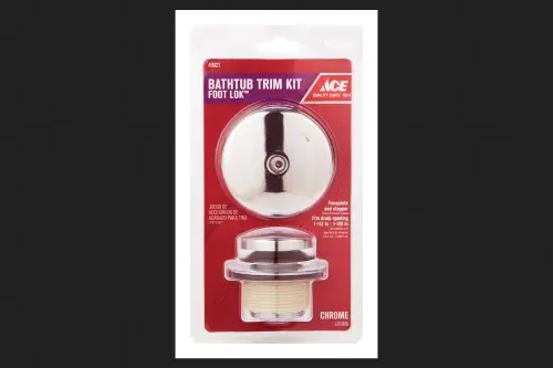 Ace 1 Chrome Plated Foot Lok Stop Bath Drain Trim Kit