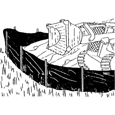 Silt Fence 3 X100  W/Stakes