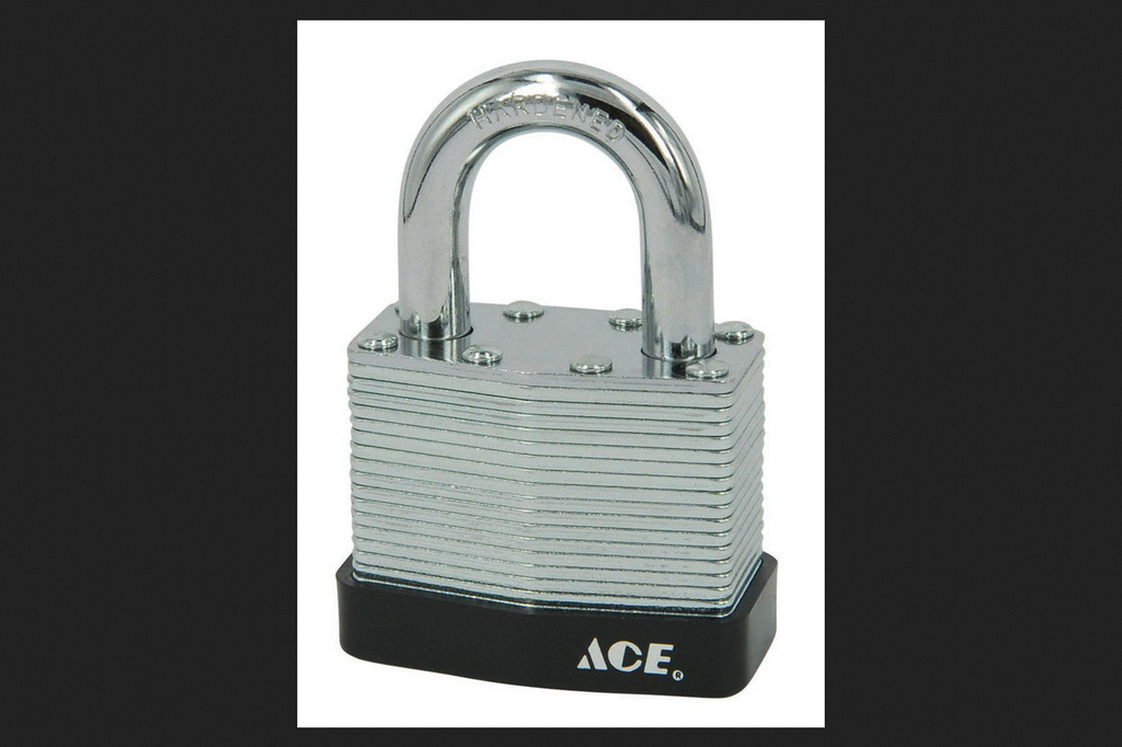 Ace 1-3/4 in. H X 2-3/8 in. W X 1-3/16 in. L Steel Double Locking Padlock