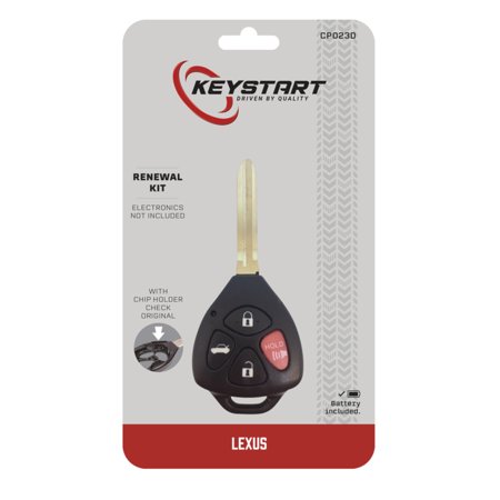 KeyStart Renewal KitAdvanced Remote Automotive Replacement Key CP023 Double for Toyota