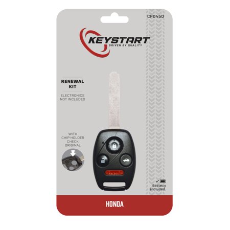 KeyStart Renewal KitAdvanced Remote Automotive Replacement Key CP045 Double for Honda