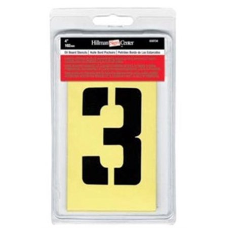 HILLMAN Letter and Number 2 Inch Stencil Set 36 Pk