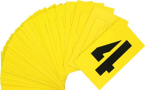 HILLMAN 4 in. Card Stock Letter and Number 4 Inch Stencil Set 36 Pk