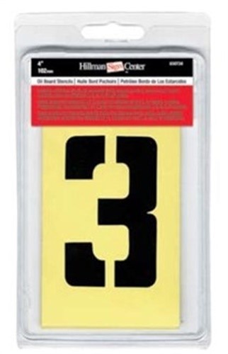 HILLMAN 6 in. Card Stock Letter and Number Stencil Pack 6 Inch Stencil Set 36 Pk