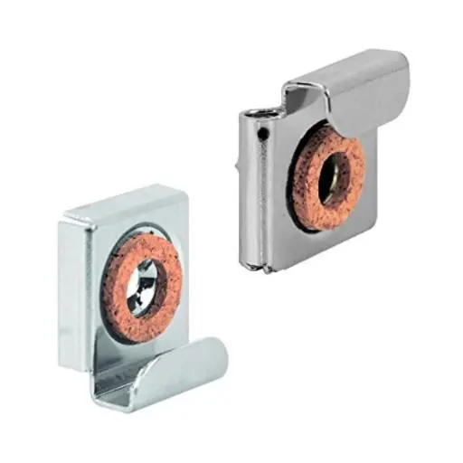 Prime-Line Chrome Silver Small Adjustable Mirror Clip Set 20 Lb 2 Pk