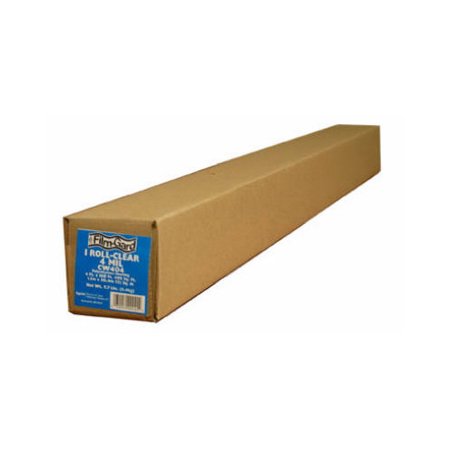 Film-Gard Plastic Sheeting 4 Mil X 10 Ft. W X 100 Ft. L Polyethylene Clear 1 Pk