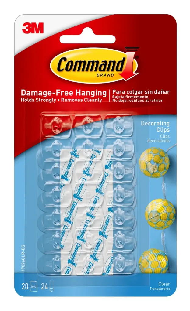 [5147053] Command™ Decorating Clips Clear Pkg/20
