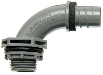 [515914] 3/4 in. 90-Degree Non-Metallic Liquid Tight PVC Fitting (LN20EA-CTN)