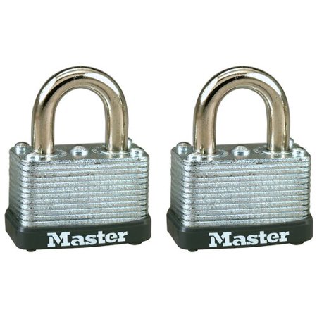 [52537] Master Lock 15/16 in. H X 13/16 in. W X 1-1/2 in. L Steel Warded Locking Warded Padlock