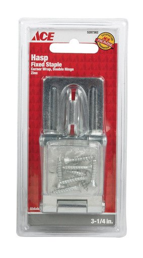 HASP FXD STPL DBL3-1/4ZN