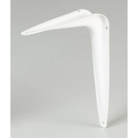Hampton White Steel Shelf Support 18 Ga. 6 in. L 100 Lb