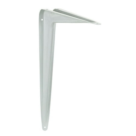[5294251] Hampton White Steel Shelf Support 18 Ga. 12 in. L 100 Lb