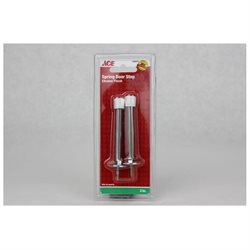2Pk 3  Chrome Finish Spring Door Stop Ace Door Stop 5294525 Chrome 082901140177